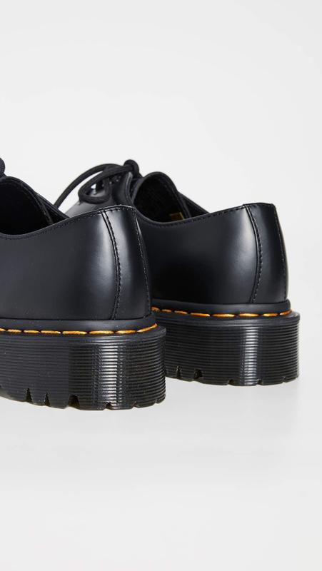 Sapatos Dr. Martens 1461 Bex Couro Liso Preto Oxford - Sapato